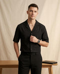 Lands Fashion - Mivan | Textured Short-Sleeved Shirt Men