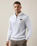 Lands Fashion - Lyser | Cable-Knit Quarter-Zip Sweater Men