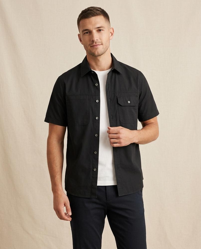 Lands Fashion - Kamer | Short-Sleeved Utility Shirt Men