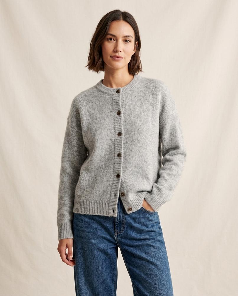 Lands Fashion - Daral | Fuzzy Button-Front Cardigan Women