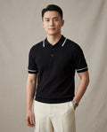 Lands Fashion - Allan | Knitted Contrast-Tipped Shirt Men