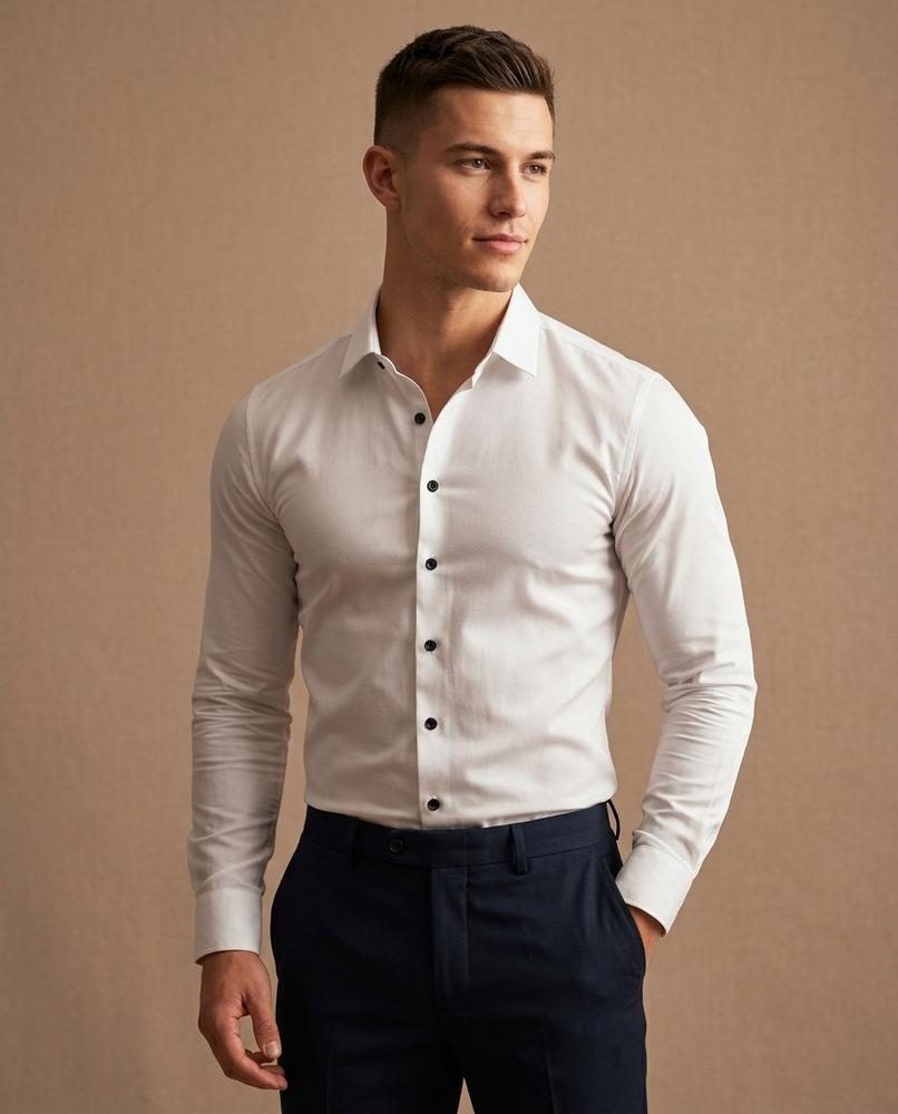 Lands Fashion - Satir | Slim Fit Long-Sleeved Shirt Men