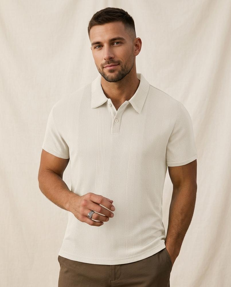 Lands Fashion - Sekar | Textured Slim-Fit Shirt Men