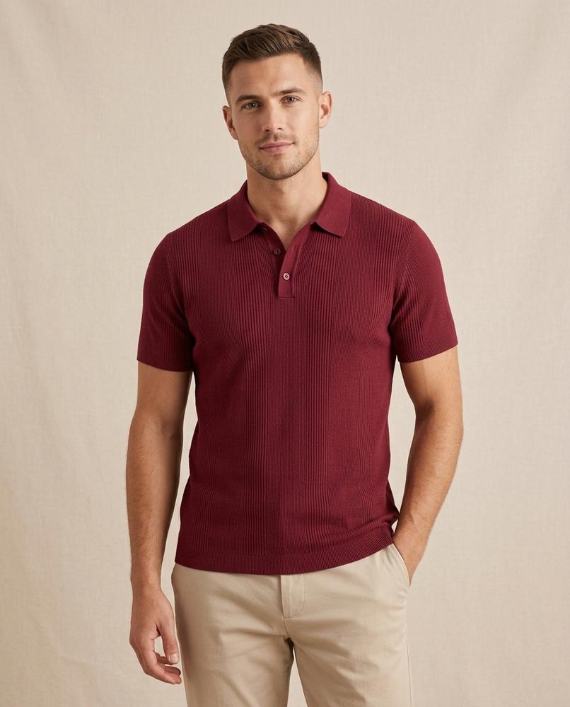 Lands Fashion - Sekar | Textured Slim-Fit Shirt Men