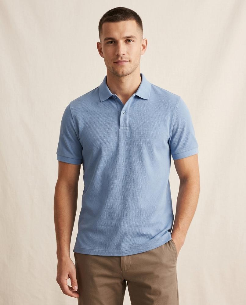 Lands Fashion - Kasil | Short-Sleeved Textured Shirt Men
