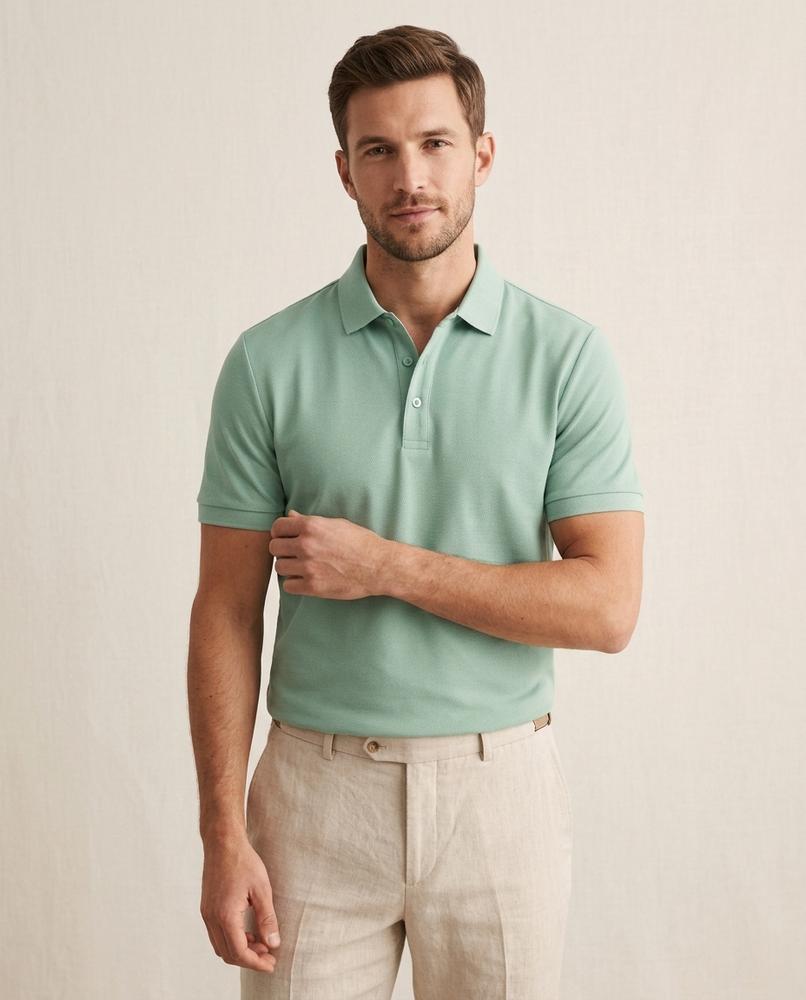 Lands Fashion - Kasil | Short-Sleeved Textured Shirt Men
