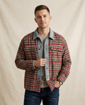 Lands Fashion - Nover | Plaid Contrast-Denim Jacket Men
