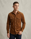 Lands Fashion - Caram | Corduroy Slim-Fit Shirt Men