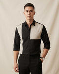 Lands Fashion - Romel | Color-Block Asymmetrical Shirt Men