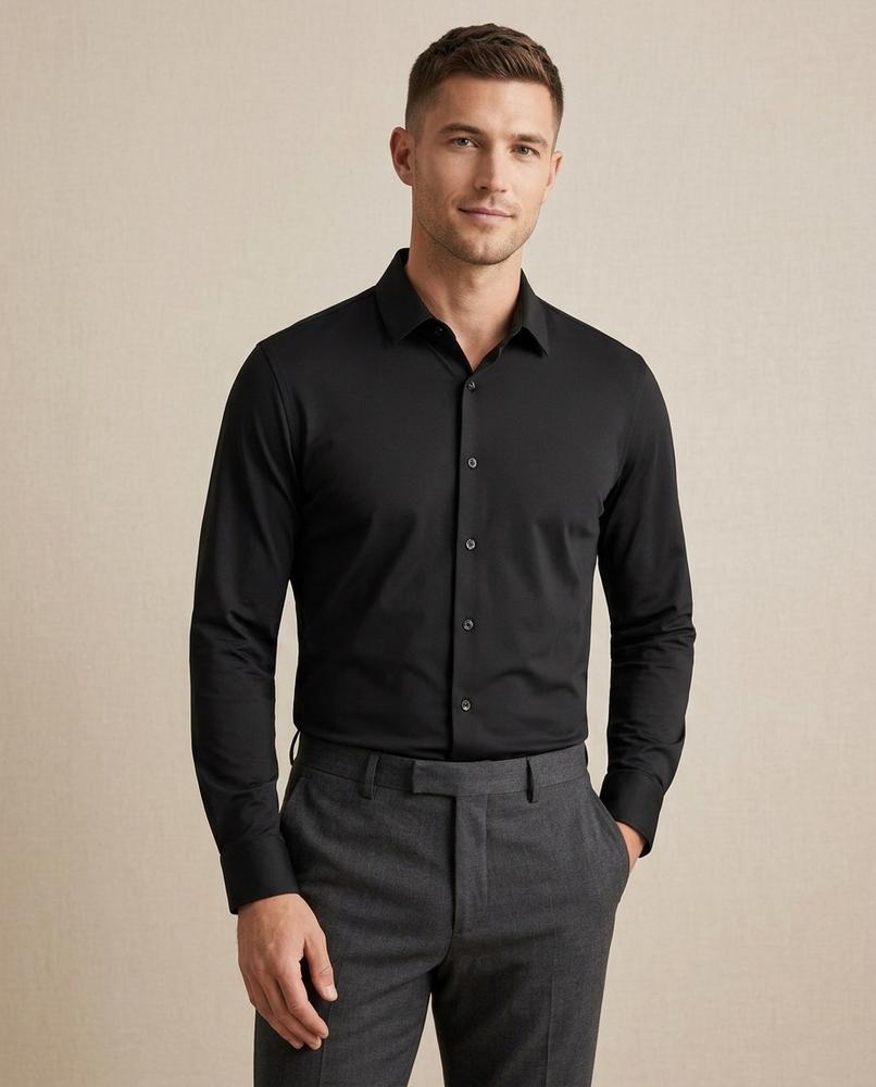 Lands Fashion - Lesol | Stretch Button-Up Shirt Men