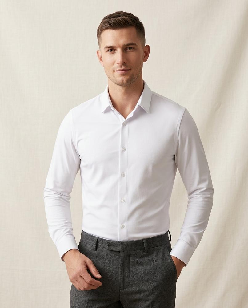 Lands Fashion - Lesol | Stretch Button-Up Shirt Men