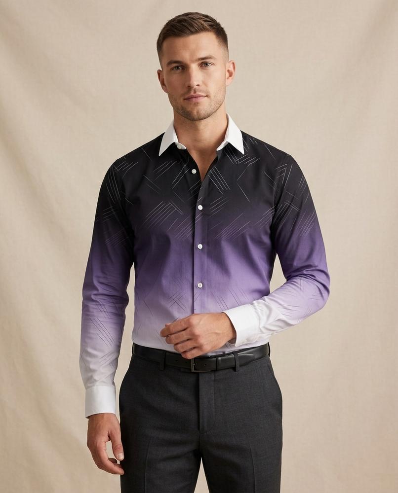 Lands Fashion - Ridar | Patterned Slim Fit Shirt Men