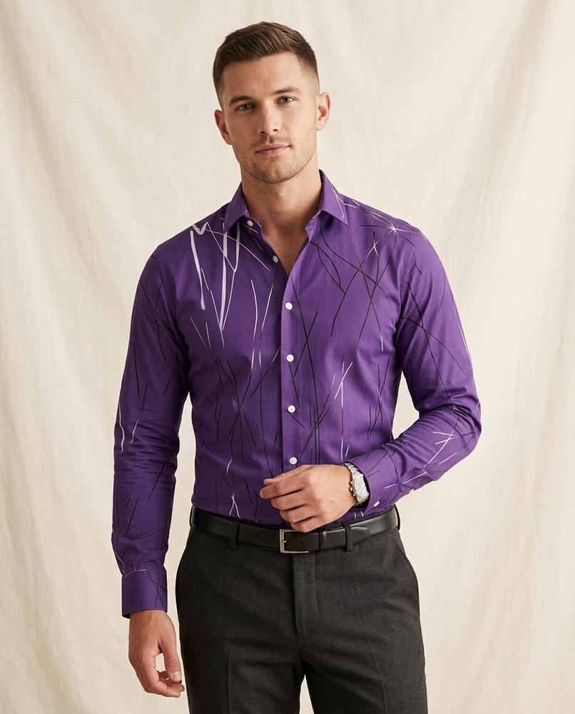 Lands Fashion - Ridar | Patterned Slim Fit Shirt Men