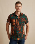 Lands Fashion - Calev | Short-Sleeved Printed Shirt Men