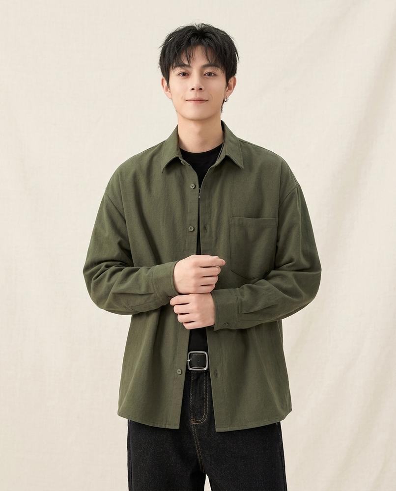 Lands Fashion - Zetal | Relaxed-Fit Button-Up Shirt Men