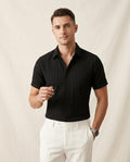Lands Fashion - Vemin | Textured Slim Fit Shirt Men