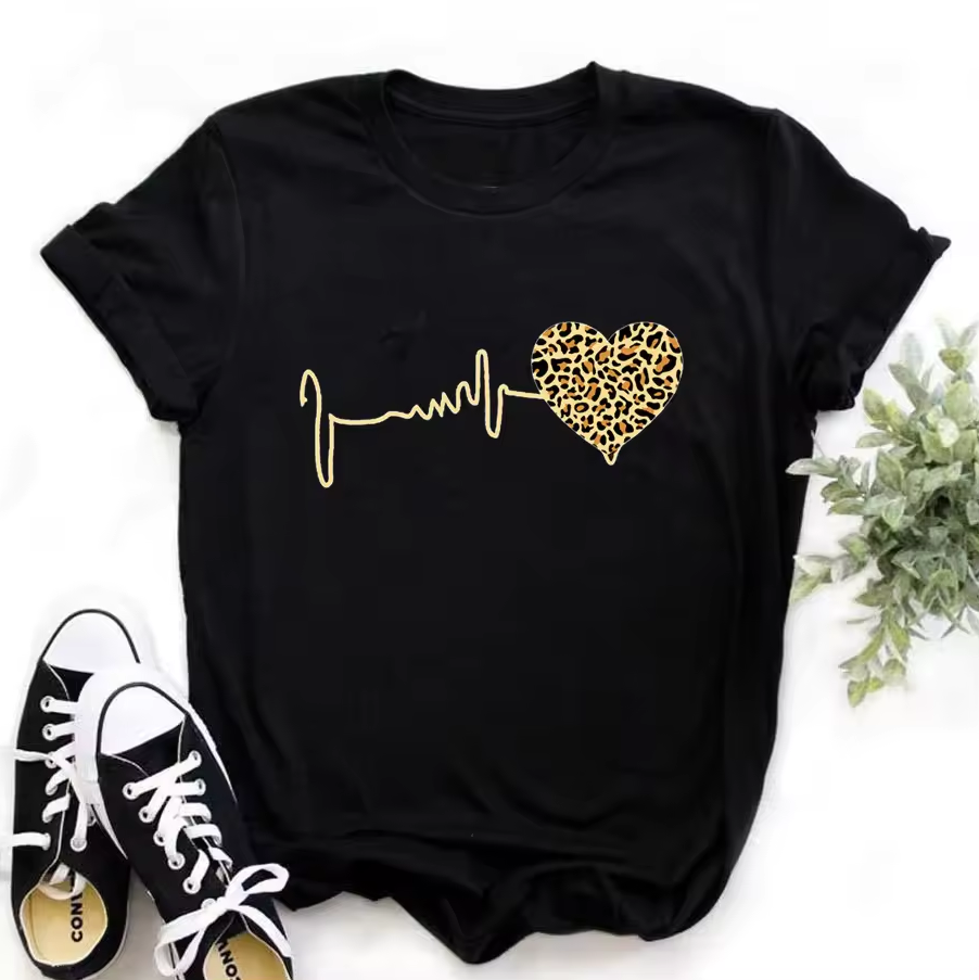 Lands Fashion - Nidar | Short-Sleeve Graphic Print T-Shirt Women